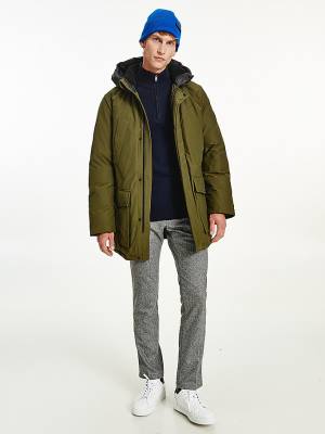 Muške Tommy Hilfiger Dry Wax Filled Rockie Parka Kaputi Braon | TH603JSN