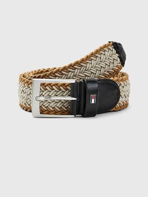 Muške Tommy Hilfiger Elasticated Braided Kaiševi Bež | TH021CUE