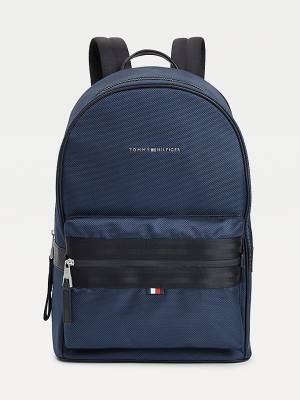 Muške Tommy Hilfiger Elevated Modern Woven Backpack Torbe Plava | TH178DZU