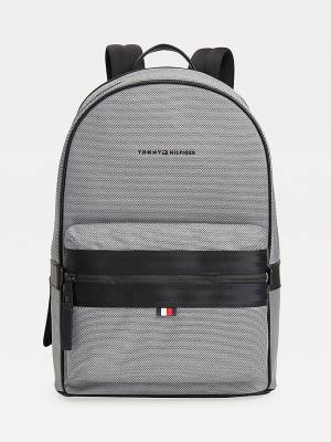 Muške Tommy Hilfiger Elevated Modern Woven Backpack Torbe Siva | TH837NLU