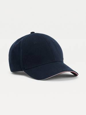 Muške Tommy Hilfiger Elevated Signature Cap Kape Plava | TH054WZY