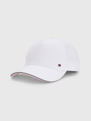 Muške Tommy Hilfiger Elevated Signature Tape Cap Kape Bela | TH854FWT