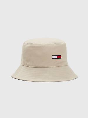 Muške Tommy Hilfiger Embroidery Bucket Kape Bež | TH249JUW