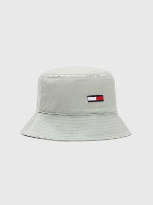 Muške Tommy Hilfiger Embroidery Bucket Kape Siva | TH325HNV