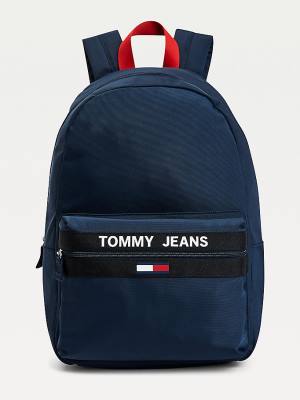 Muške Tommy Hilfiger Essential Contrast Handle Backpack Torbe Plava | TH709SGI