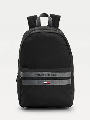 Muške Tommy Hilfiger Essential Logo Recycled Polyester Backpack Torbe Crna | TH389VYH