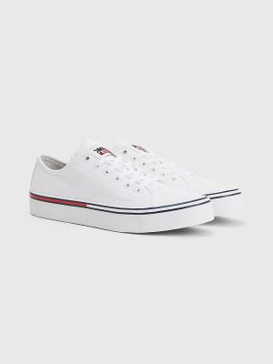 Muške Tommy Hilfiger Essential Low-Cut Patike Bela | TH342AVN