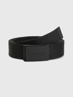 Muške Tommy Hilfiger Essential Webbing Kaiševi Crna | TH069AZP