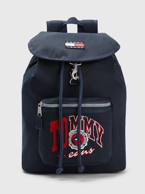 Muške Tommy Hilfiger Heritage Logo Backpack Torbe Plava | TH097YDQ