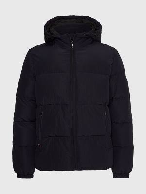 Muške Tommy Hilfiger High Loft Removable Hood Puffer Jakna Plava | TH813PMJ