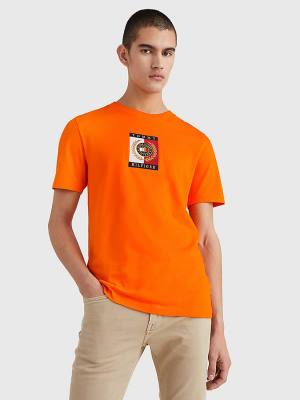 Muške Tommy Hilfiger Icons Logo Majice Narandžasta | TH970BIX