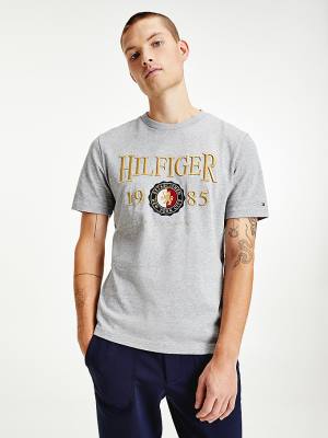 Muške Tommy Hilfiger Icons Relaxed Fit Majice Siva | TH456HKA