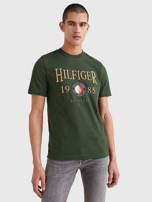 Muške Tommy Hilfiger Icons Relaxed Fit Majice Zeleno | TH640LPG