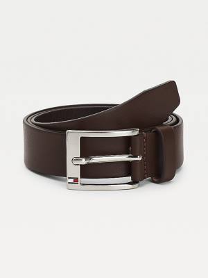 Muške Tommy Hilfiger Leather Kaiševi Braon | TH621HYE