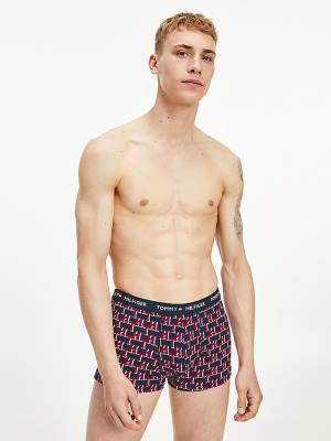 Muške Tommy Hilfiger Logo Waistband Print Trunks Donji veš Bež | TH064CTI