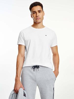 Muške Tommy Hilfiger Organic Cotton Pidžama Bela | TH507MKF