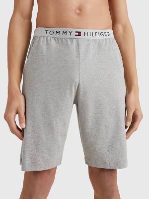 Muške Tommy Hilfiger Original Jersey Logo Shorts Pidžama Siva | TH547GNB