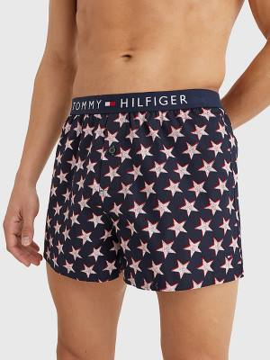 Muške Tommy Hilfiger Original Logo Waistband Print Boxer Shorts Donji veš Bež | TH257VJT