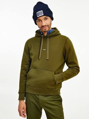 Muške Tommy Hilfiger Peached Fleece Duks Hoodie Braon | TH503XYC