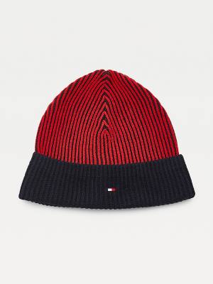 Muške Tommy Hilfiger Pima Cotton Cashmere Double Stitch Beanie Kape Plava | TH801SUT