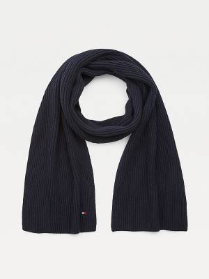 Muške Tommy Hilfiger Pima Cotton Cashmere Marame Plava | TH810HMX