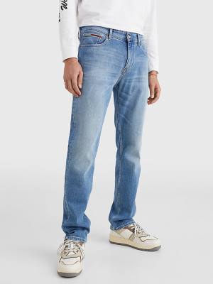 Muške Tommy Hilfiger Ryan Straight Faded Farmerke Denim Plava | TH407TLW