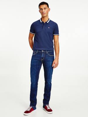 Muške Tommy Hilfiger Scanton Slim Recycled Cotton Farmerke Denim Plava | TH127NZD