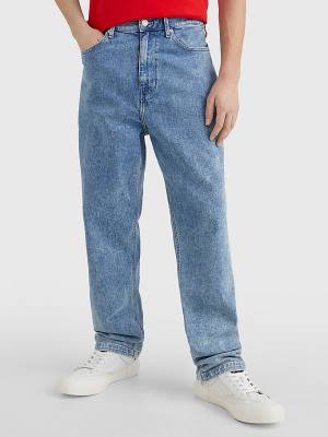 Muške Tommy Hilfiger Skater Relaxed Faded Farmerke Denim Plava | TH530KVP