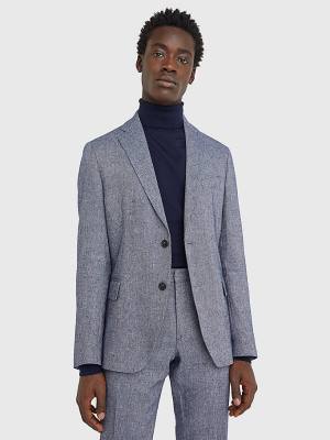 Muške Tommy Hilfiger Slim Fit Constructed Sakoi Plava | TH548BJQ