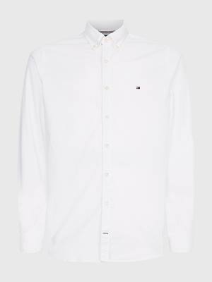 Muške Tommy Hilfiger Slim Fit Oxford Košulje Bela | TH976GZV