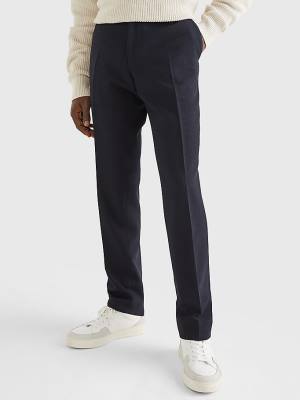 Muške Tommy Hilfiger Slim Fit Pantalone Plava | TH956NGR