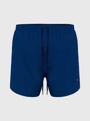 Muške Tommy Hilfiger Solid Mid Length Shorts Kupaći Kostimi Plava | TH516UXO