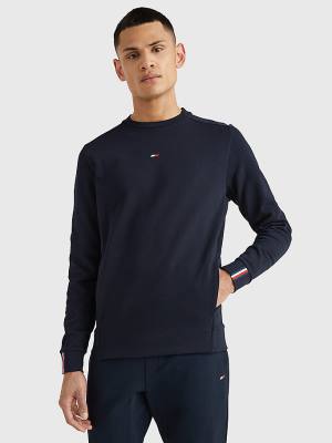 Muške Tommy Hilfiger Sport Essential Organic Cotton Duksevi Plava | TH230GDY