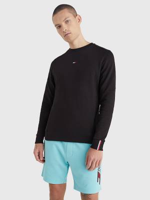 Muške Tommy Hilfiger Sport Essential Organic Cotton Duksevi Crna | TH869QBP