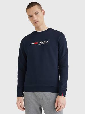 Muške Tommy Hilfiger Sport Essential TH Cool Duksevi Plava | TH485JHO