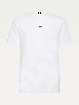 Muške Tommy Hilfiger Sport Organic Cotton Motion Flag Majice Bela | TH035WLI