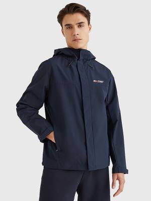 Muške Tommy Hilfiger Sport Slim Fit Windbreaker Jakna Plava | TH946IRA