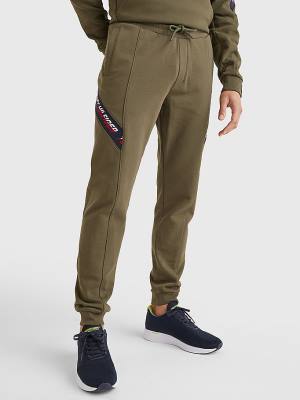 Muške Tommy Hilfiger Sport TH Cool Tape Joggers Pantalone Kaki | TH451AJD