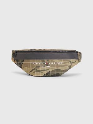 Muške Tommy Hilfiger TH Established Camouflage Crossbody Torbe Zeleno | TH097TYV