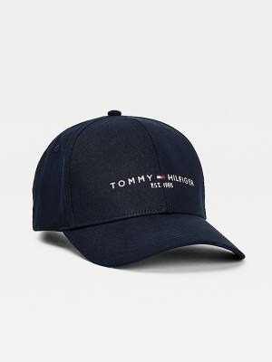 Muške Tommy Hilfiger TH Established Organic Cotton Cap Kape Plava | TH104VTI