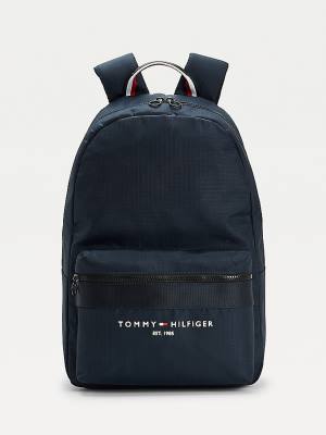 Muške Tommy Hilfiger TH Established Recycled Polyester Backpack Torbe Plava | TH304ULK