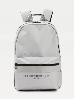 Muške Tommy Hilfiger TH Established Recycled Polyester Backpack Torbe Siva | TH497VLI