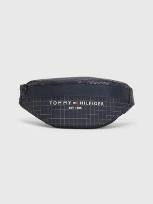 Muške Tommy Hilfiger TH Established Square Print Crossbody Torbe Plava | TH341ZWL