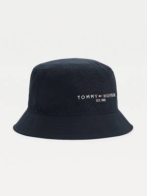 Muške Tommy Hilfiger TH Established Tech Bucket Kape Plava | TH230IRP