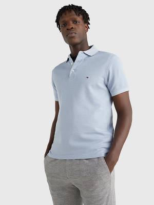 Muške Tommy Hilfiger TH Flex Slim Fit Polo Majice Plava | TH670SBF