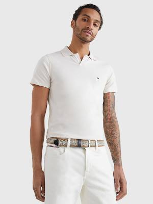 Muške Tommy Hilfiger TH Flex Slim Fit Polo Majice Bež | TH763MNP