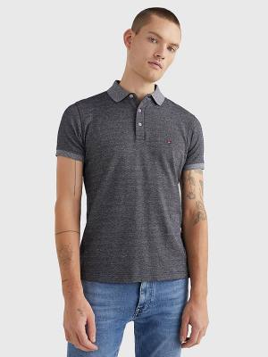 Muške Tommy Hilfiger TH Flex Slim Fit Polo Majice Plava | TH968FEZ