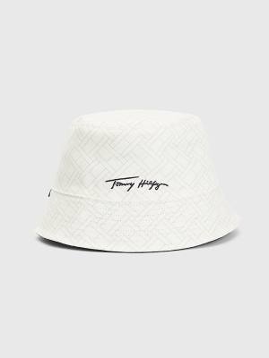 Muške Tommy Hilfiger TH Modern Reversible Bucket Kape Plava | TH627YVG