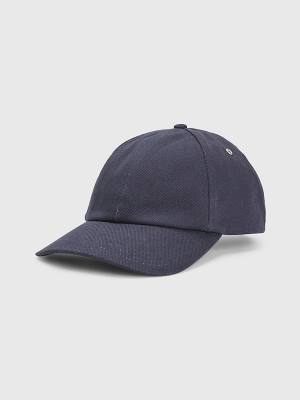 Muške Tommy Hilfiger TH Modern Signature Embroidery Cap Kape Plava | TH012HSU