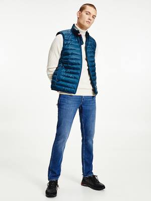 Muške Tommy Hilfiger TH Warm Packable Padded Gilet Kaputi Plava | TH530MVL